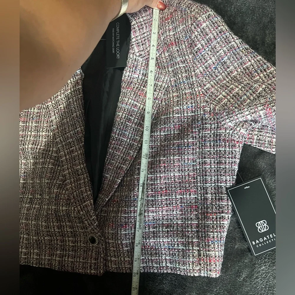 Bagatelle tweed cropped blazer-NWT - Picture 10 of 12